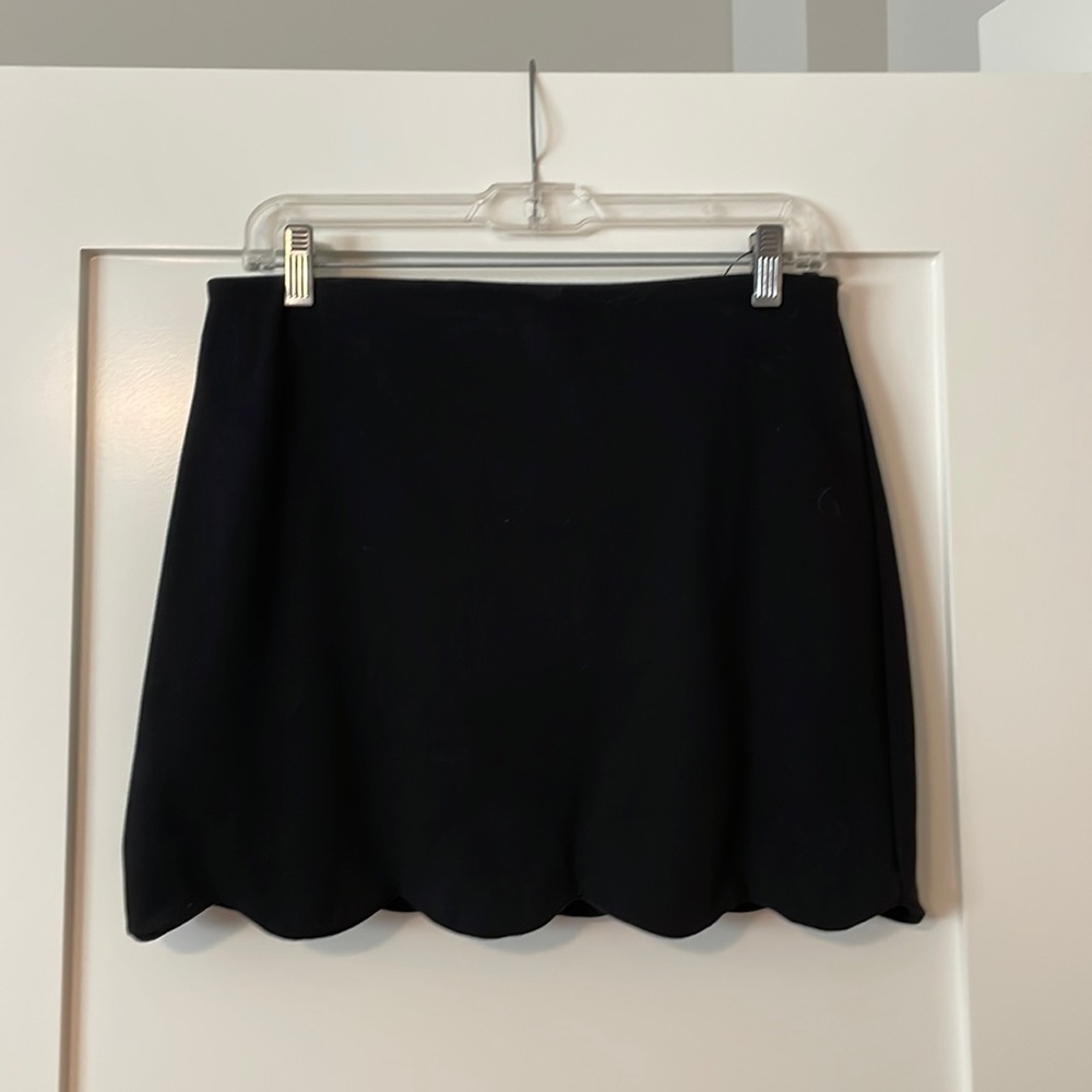 Topshop scalloped mini skirt